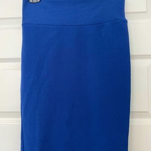 LuLaRoe blue Cassie skirt, small